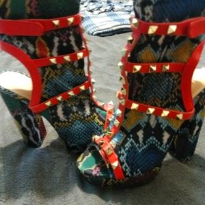 Women's Multi color heels